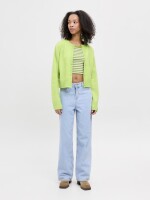 Top JJXX JXFallon SL Stripe Rib Top Bright White/Green...