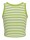 Top JJXX JXFallon SL Stripe Rib Top Bright White/Green Parrot