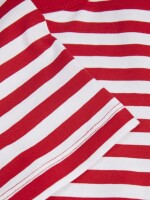 Shirt JJXX JXGigi SS Stripe Tee Bright White/Racing Red