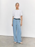 Hose Object OBJFrame Lisa Wide MW Pants Light Blue Denim