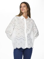 Bluse Pieces PCVilde L/S Shirt White