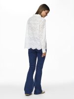 Bluse Pieces PCVilde L/S Shirt White