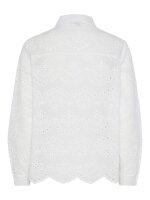 Bluse Pieces PCVilde L/S Shirt White