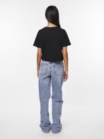 Shirt Pieces PCSara SS Short Tee Black